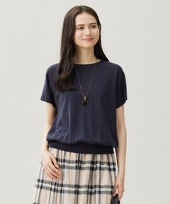 L size ONWARD(大きいサイズ) / エルサイズオンワード カットソー | 【接触冷感・UVケア・洗える】ドレーピーラグランスリーブ ニットソー