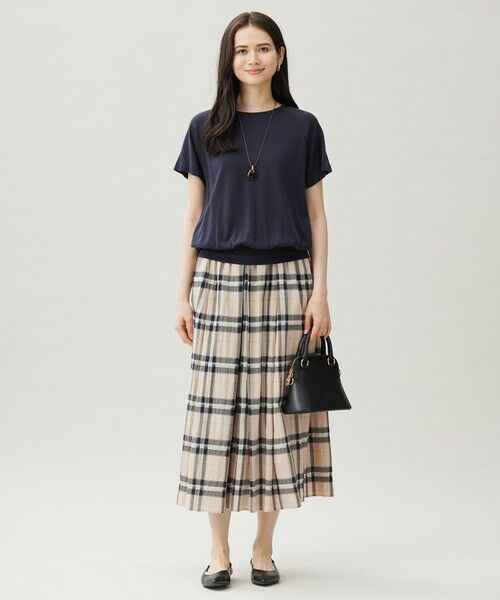 L size ONWARD(大きいサイズ) / エルサイズオンワード カットソー | 【接触冷感・UVケア・洗える】ドレーピーラグランスリーブ ニットソー | 詳細15