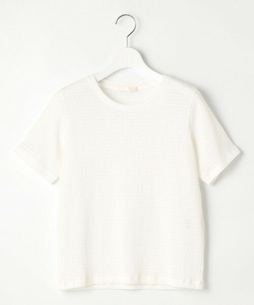 L size ONWARD(大きいサイズ) / エルサイズオンワード カットソー | 【洗える】シャーリングジャージー Tシャツ | 詳細4