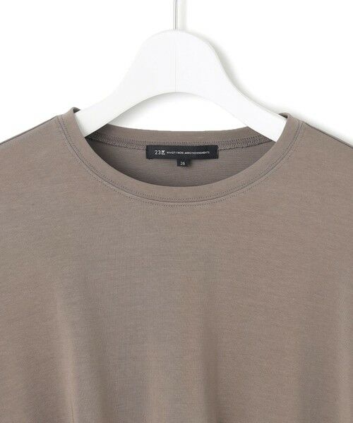 L size ONWARD(大きいサイズ) / エルサイズオンワード カットソー | 【WEB&一部店舗限定/接触冷感】ツイストコットンプレーティング バルーンスリーブ カットソー | 詳細10