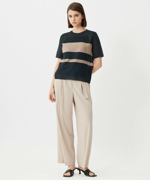 L size ONWARD(大きいサイズ) / エルサイズオンワード ニット・セーター | 【洗える】 シアースムースボーダー ニット | 詳細12