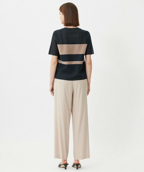 L size ONWARD(大きいサイズ) / エルサイズオンワード ニット・セーター | 【洗える】 シアースムースボーダー ニット | 詳細14