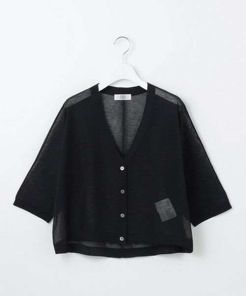 L size ONWARD(大きいサイズ) / エルサイズオンワード カーディガン・ボレロ | 【WEB限定カラーあり・洗える】SHEER LIGHT KNIT Vネック カーディガン | 詳細3