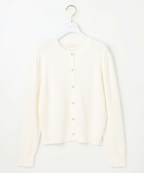 L size ONWARD(大きいサイズ) / エルサイズオンワード ニット・セーター | 【洗える】レーシーディテール カーディガン | 詳細2