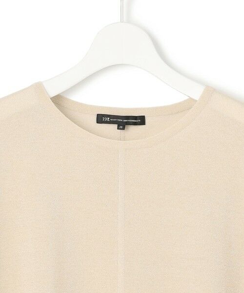 L size ONWARD(大きいサイズ) / エルサイズオンワード ニット・セーター | 【洗える】クリスピーシアールレックス ギャザースリーブ ラメ ニット | 詳細9