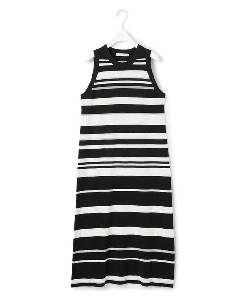 L size ONWARD(大きいサイズ) / エルサイズオンワード ミニ丈・ひざ丈ワンピース | 【洗える】 マルチボーダーワンピース | 詳細15