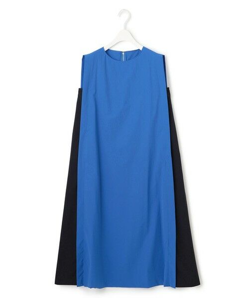 L size ONWARD(大きいサイズ) / エルサイズオンワード ロング・マキシ丈ワンピース | 【接触冷感・UVカット・洗える】RENUソフトタイプライター バイカラーワンピース | 詳細8