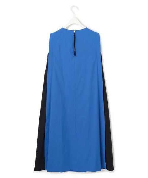 L size ONWARD(大きいサイズ) / エルサイズオンワード ロング・マキシ丈ワンピース | 【接触冷感・UVカット・洗える】RENUソフトタイプライター バイカラーワンピース | 詳細9