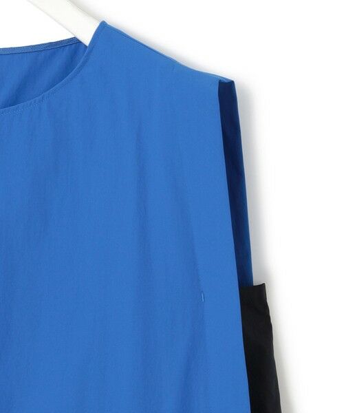 L size ONWARD(大きいサイズ) / エルサイズオンワード ロング・マキシ丈ワンピース | 【接触冷感・UVカット・洗える】RENUソフトタイプライター バイカラーワンピース | 詳細11