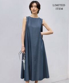 L size ONWARD(大きいサイズ) / エルサイズオンワード ロング・マキシ丈ワンピース | 【WEB限定・洗える】サマーフレア  ノースリーブワンピース