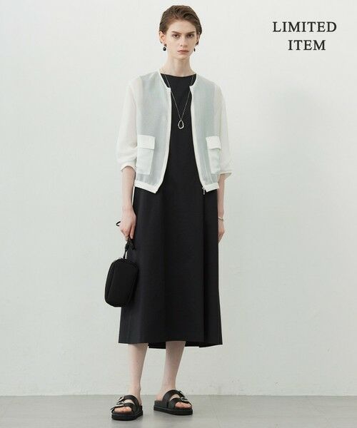 L size ONWARD(大きいサイズ) / エルサイズオンワード ロング・マキシ丈ワンピース | 【WEB限定・洗える】サマーフレア  ノースリーブワンピース | 詳細16