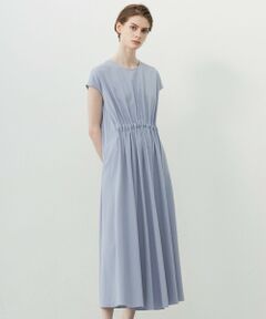 L size ONWARD(大きいサイズ) / エルサイズオンワード ロング・マキシ丈ワンピース | 【ASUMI・MANAMIコラボ 丈が選べる】タックデザインワンピース