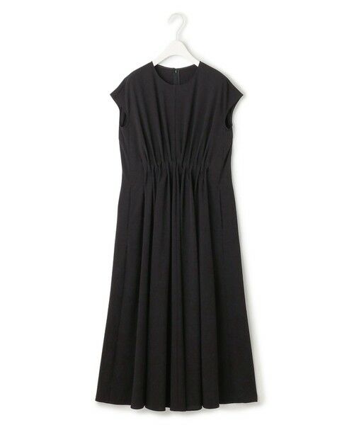 L size ONWARD(大きいサイズ) / エルサイズオンワード ロング・マキシ丈ワンピース | 【ASUMI・MANAMIコラボ 丈が選べる】タックデザインワンピース | 詳細21