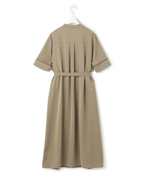 L size ONWARD(大きいサイズ) / エルサイズオンワード ロング・マキシ丈ワンピース | 【ASUMI・MANAMIコラボ 丈が選べる】ハシゴレースシャツワンピース | 詳細13