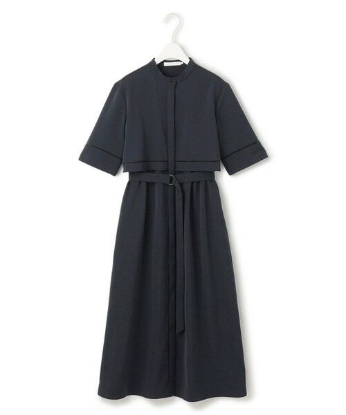 L size ONWARD(大きいサイズ) / エルサイズオンワード ロング・マキシ丈ワンピース | 【ASUMI・MANAMIコラボ 丈が選べる】ハシゴレースシャツワンピース | 詳細23