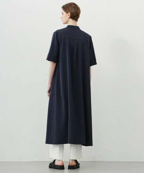 L size ONWARD(大きいサイズ) / エルサイズオンワード ロング・マキシ丈ワンピース | 【ASUMI・MANAMIコラボ 丈が選べる】ハシゴレースシャツワンピース | 詳細17