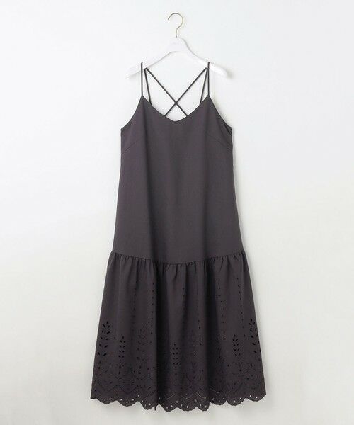 L size ONWARD(大きいサイズ) / エルサイズオンワード ロング・マキシ丈ワンピース | 【洗える】カットワークエンブロイダリー ワンピース | 詳細11