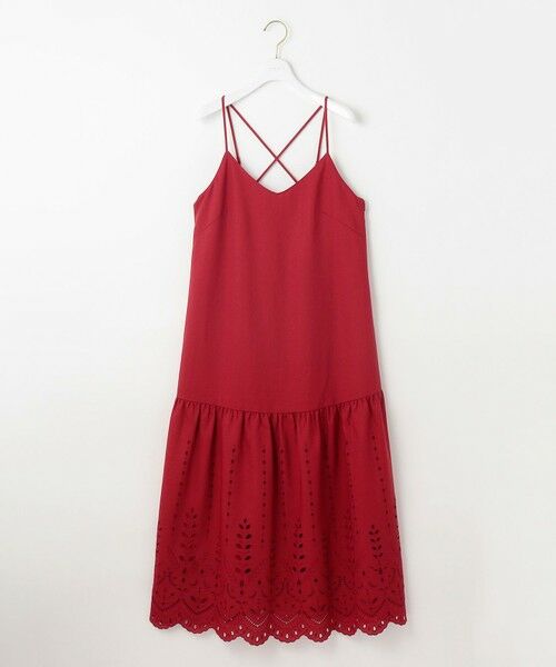 L size ONWARD(大きいサイズ) / エルサイズオンワード ロング・マキシ丈ワンピース | 【洗える】カットワークエンブロイダリー ワンピース | 詳細10