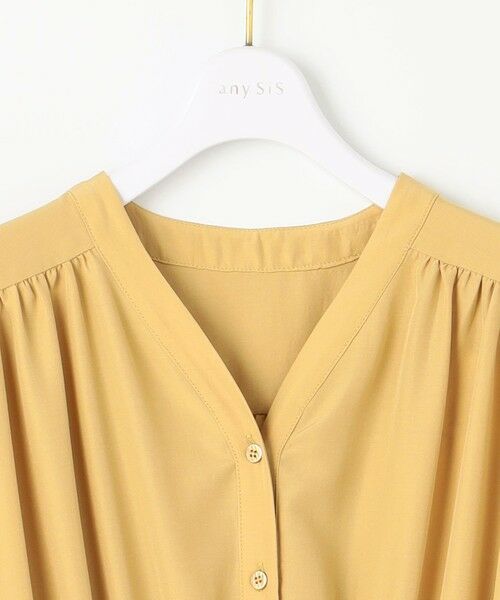 L size ONWARD(大きいサイズ) / エルサイズオンワード ロング・マキシ丈ワンピース | 【洗える】フロントボタンギャザー ワンピース | 詳細11