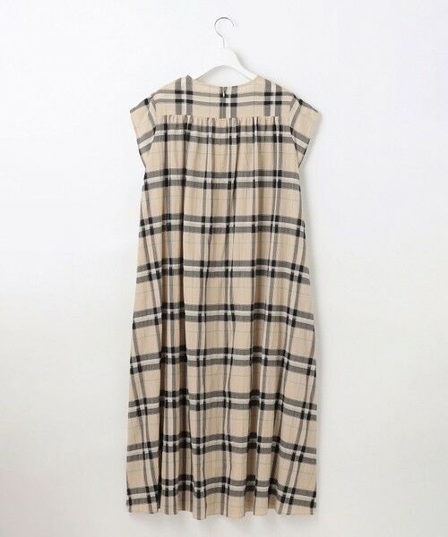 L size ONWARD(大きいサイズ) / エルサイズオンワード ロング・マキシ丈ワンピース | 【カタログ掲載・洗える】シアーブライトチェック ワンピース | 詳細12