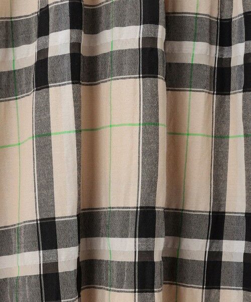 L size ONWARD(大きいサイズ) / エルサイズオンワード ロング・マキシ丈ワンピース | 【カタログ掲載・洗える】シアーブライトチェック ワンピース | 詳細9