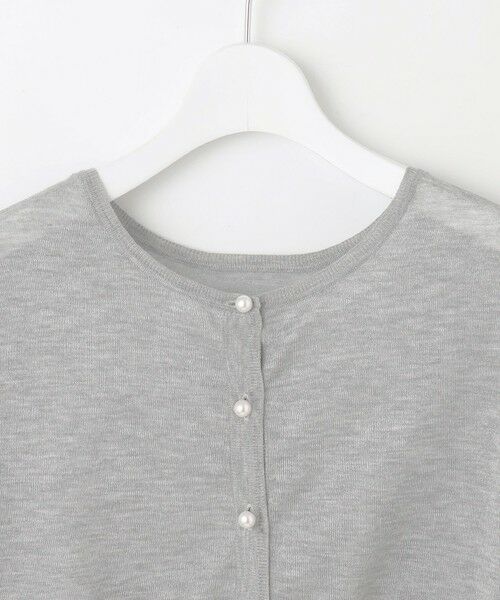 L size ONWARD(大きいサイズ) / エルサイズオンワード ロング・マキシ丈ワンピース | 【WEB限定・洗える】シアーカーデ×ジャージードレス セット | 詳細8