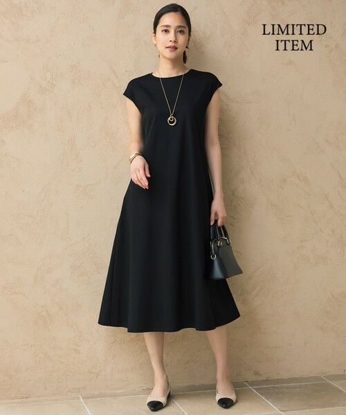 L size ONWARD(大きいサイズ) / エルサイズオンワード ロング・マキシ丈ワンピース | 【WEB限定・洗える】シアーカーデ×ジャージードレス セット | 詳細21