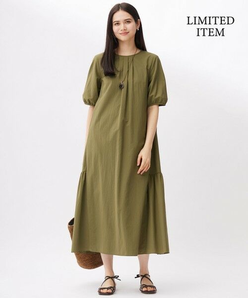 L size ONWARD(大きいサイズ) / エルサイズオンワード ロング・マキシ丈ワンピース | 【17号サイズまで・カタログ掲載・WEB限定・接触冷感・UVカット・洗える】ファンクショナル ドレス | 詳細7