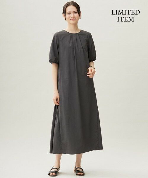 L size ONWARD(大きいサイズ) / エルサイズオンワード ロング・マキシ丈ワンピース | 【17号サイズまで・カタログ掲載・WEB限定・接触冷感・UVカット・洗える】ファンクショナル ドレス | 詳細9