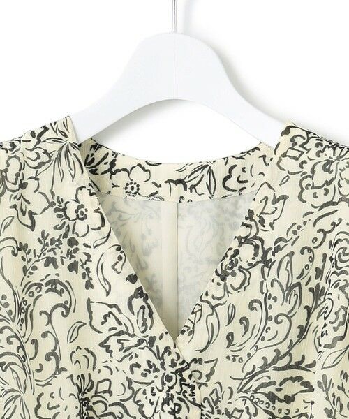 L size ONWARD(大きいサイズ) / エルサイズオンワード ロング・マキシ丈ワンピース | 【洗える】アンティークフラワープリント ワンピース | 詳細8