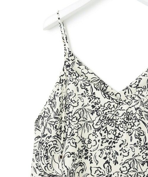 L size ONWARD(大きいサイズ) / エルサイズオンワード ロング・マキシ丈ワンピース | 【洗える】アンティークフラワープリント キャミソールワンピース | 詳細13