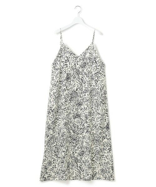 L size ONWARD(大きいサイズ) / エルサイズオンワード ロング・マキシ丈ワンピース | 【洗える】アンティークフラワープリント キャミソールワンピース | 詳細7