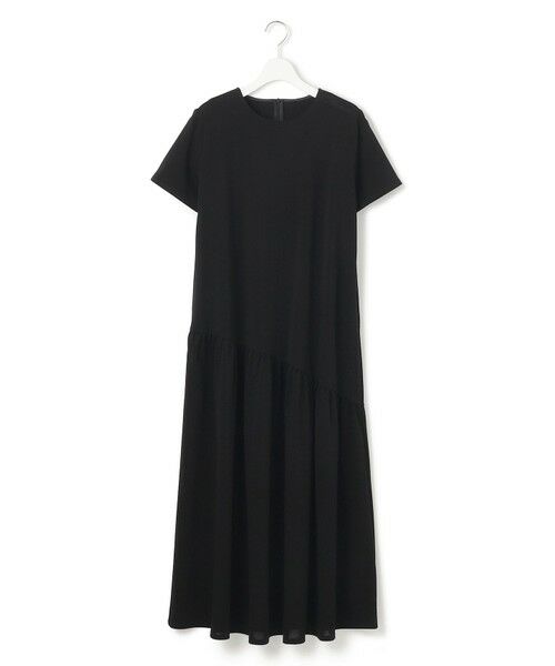 L size ONWARD(大きいサイズ) / エルサイズオンワード ロング・マキシ丈ワンピース | 【Oggi8月号掲載/接触冷感/洗える】ツイストコットンプレーティング ティアードワンピース | 詳細4