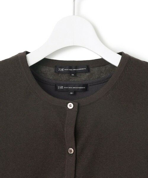 L size ONWARD(大きいサイズ) / エルサイズオンワード ロング・マキシ丈ワンピース | 【Oggi8月号掲載/洗える】ニットレイヤード ワンピース | 詳細11