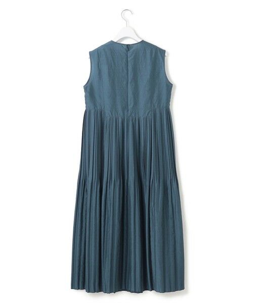 L size ONWARD(大きいサイズ) / エルサイズオンワード ロング・マキシ丈ワンピース | 【洗える】プリーツコンビ ワンピース | 詳細9