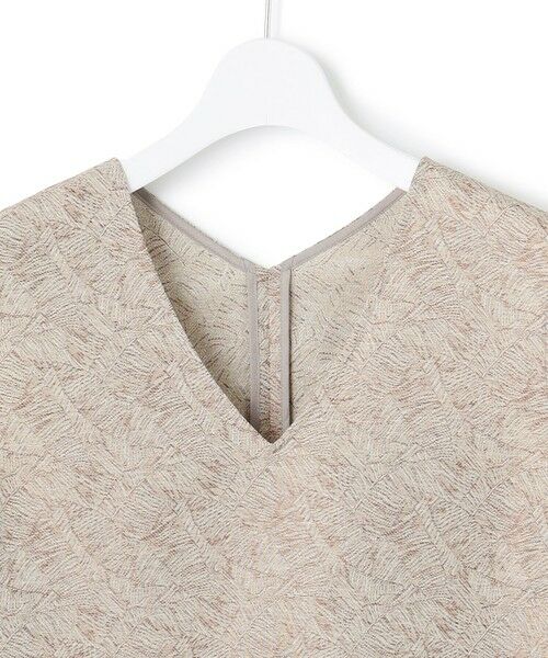 L size ONWARD(大きいサイズ) / エルサイズオンワード セットアップ | 【一部店舗限定/洗える】リネンライクジャカード セットアップ | 詳細8