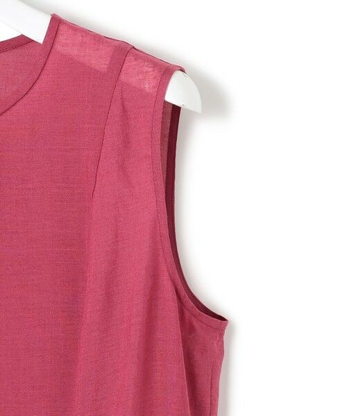 L size ONWARD(大きいサイズ) / エルサイズオンワード ロング・マキシ丈ワンピース | 【一部店舗限定/接触冷感/洗える】ラミータンブラー ノースリーブ ワンピース | 詳細8