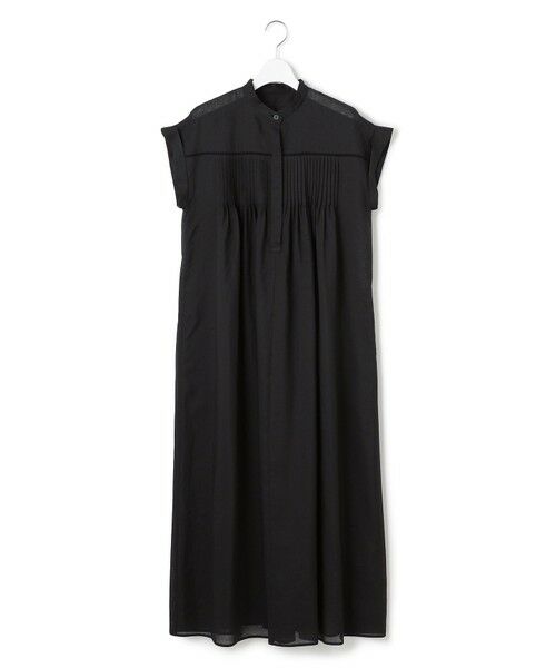 未使用　プリカ　大きいサイズ　42　XL　フレンチスリーブワンピース　ネイビー 大きいサイズ レディース キーネックフレンチスリーブワンピース