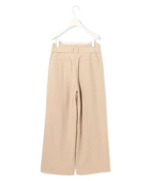 L size ONWARD(大きいサイズ) / エルサイズオンワード その他パンツ | 【接触冷感・UVカット・洗える】 T/Rドライリネン ワイドストレートパンツ | 詳細16