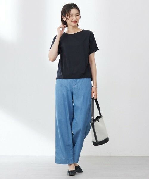 L size ONWARD(大きいサイズ) / エルサイズオンワード デニムパンツ | 【洗える】4oz Light Denim ストレート パンツ | 詳細4