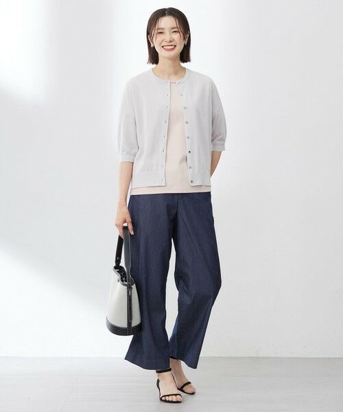 L size ONWARD(大きいサイズ) / エルサイズオンワード デニムパンツ | 【洗える】4oz Light Denim ストレート パンツ | 詳細13