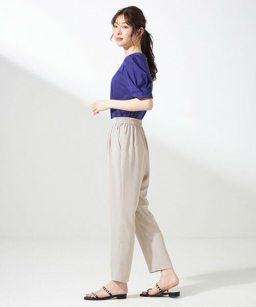 L size ONWARD(大きいサイズ) / エルサイズオンワード その他パンツ | 【接触冷感・吸水速乾・UVカット】サラキレイ テーパードパンツ | 詳細6