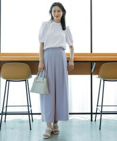 L size ONWARD(大きいサイズ) / エルサイズオンワード その他パンツ | 【接触冷感・吸水速乾・UVカット】サラキレイ ワイドパンツ