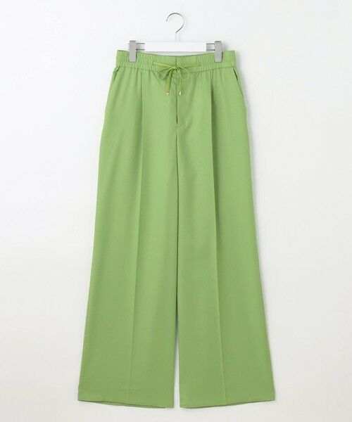 L size ONWARD(大きいサイズ) / エルサイズオンワード その他パンツ | 【17号サイズまで展開】フルダルスパンマイクロピーチワイドストレート パンツ | 詳細15