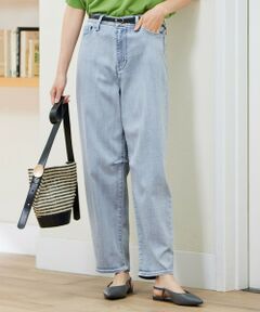 L size ONWARD(大きいサイズ) / エルサイズオンワード デニムパンツ | 【19号サイズまで展開】ウスカルデニムダーツカーブ パンツ