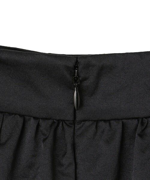 L size ONWARD(大きいサイズ) / エルサイズオンワード ミニ・ひざ丈スカート | メタリックナイロンサテン コクーンスカート | 詳細13