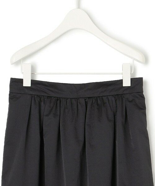 L size ONWARD(大きいサイズ) / エルサイズオンワード ミニ・ひざ丈スカート | メタリックナイロンサテン コクーンスカート | 詳細9