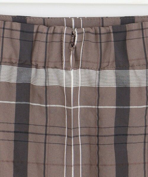 L size ONWARD(大きいサイズ) / エルサイズオンワード ミニ・ひざ丈スカート | 【洗える】シアーチェック スカート | 詳細11