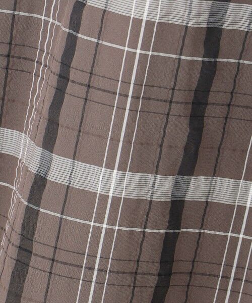 L size ONWARD(大きいサイズ) / エルサイズオンワード ミニ・ひざ丈スカート | 【洗える】シアーチェック スカート | 詳細12