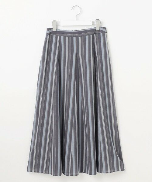 L size ONWARD(大きいサイズ) / エルサイズオンワード ミニ・ひざ丈スカート | 【洗える】ランダムストライプ スカート | 詳細19